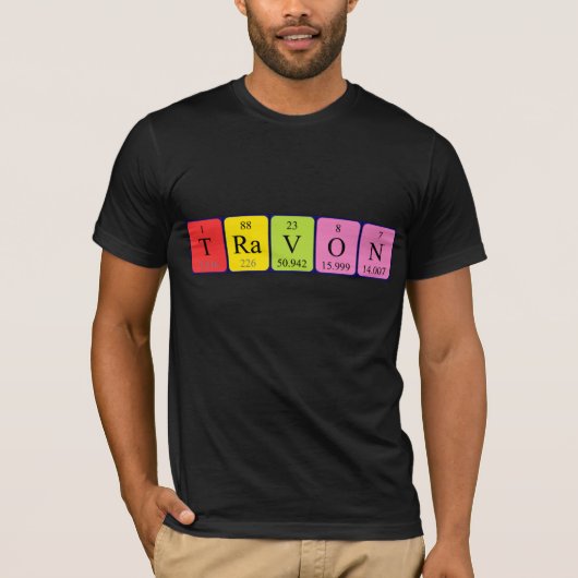 Travon periodiek shirt van de lijstnaam (Voorkant)