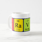 Travon periodieke mok van de lijstnaam (Voorkant links)