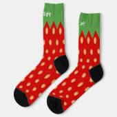 Trawberry Background Pattern Socks Sokken (Links)