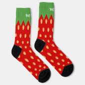 Trawberry Background Pattern Socks Sokken (Rechts)