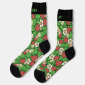 Trawberry Background Pattern Socks Sokken (Links)