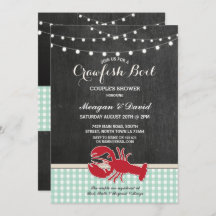 Trawfish boil Engagement Party Check Light Lobster