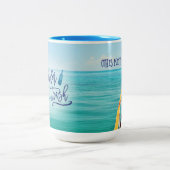 Trawler Trash - (Dit kan rum zijn) Tweekleurige Koffiemok (Center)