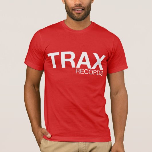 TRAX Records Signature Red T-shirt (Voorkant)