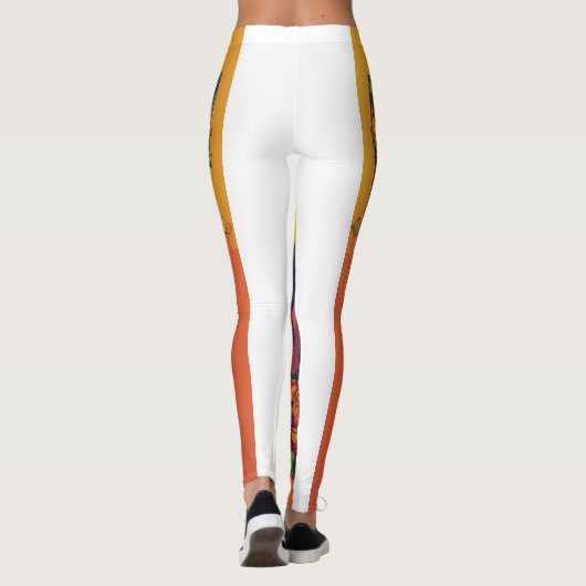 "Tray Bien" Futuristisch Nostalgisch Leggings (Achterkant)