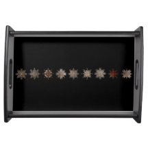 Tray, meerlagige, zwarte serverlade