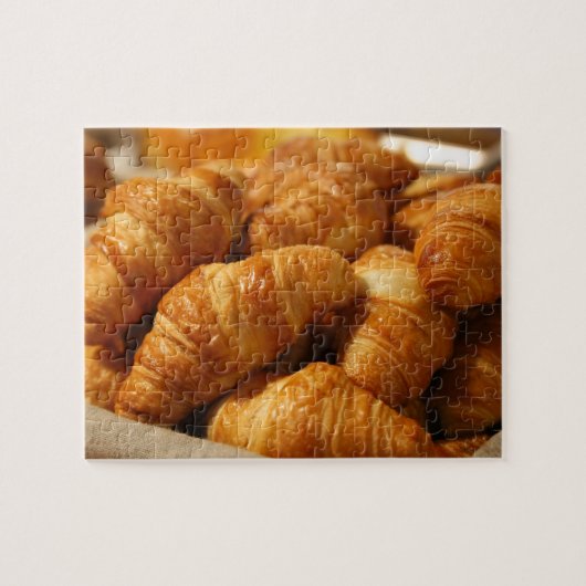 Tray of Croissants Jigzaag Legpuzzel (Horizontaal)