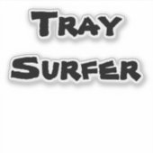 Tray Surfer Sticker (Voorkant)