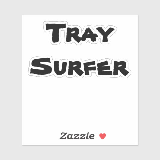 Tray Surfer Sticker (Vel)