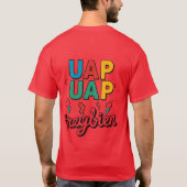 Traybien Retro-Futuristische belettering T-shirt (Achterkant)