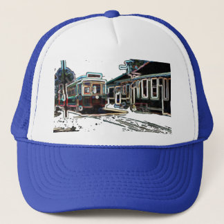 TRC Neon tram bij stn Blue Trucker Hat Trucker Pet