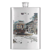 TRC Neon tram bij stn Classic Flask Flacon (Voorkant)