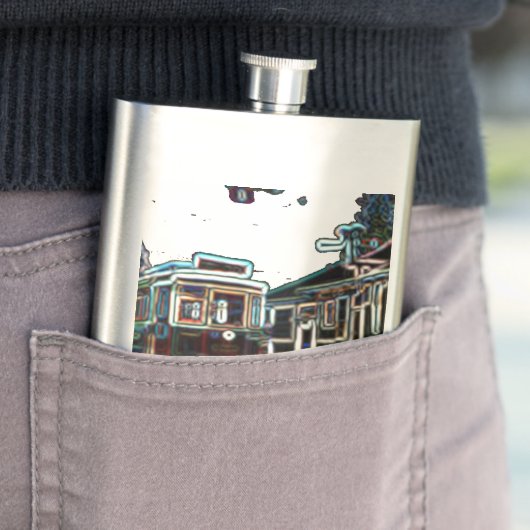 TRC Neon tram bij stn Classic Flask Flacon (Voorbeeld)