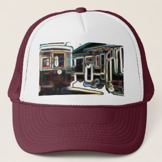 TRC Neon tram bij stn Maroon Trucker Hat Trucker Pet