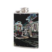 TRC Neon tram bij stn Small Wrapped Flask Heupfles (Links)