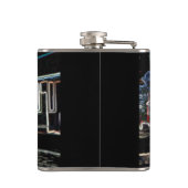 TRC Neon tram bij stn Small Wrapped Flask Heupfles (Achterkant)