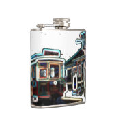 TRC Neon tram bij stn Small Wrapped Flask Heupfles (Rechts)