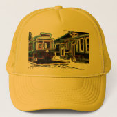 TRC Neon tram bij stn Yellow Trucker Hat Trucker Pet (Voorkant)