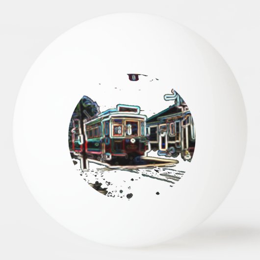 TRC Neon tram in stn Ping Pong Ball (Voorkant)