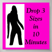 tre2 lady logo, Drop 3 Sizesin10 Minutes Poster (Voorkant)