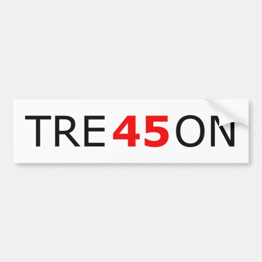 TRE45OP bumpersticker (Voorkant)