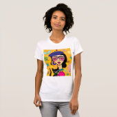 Tre Chic Girl met kat T-shirt (Voorkant volledig)