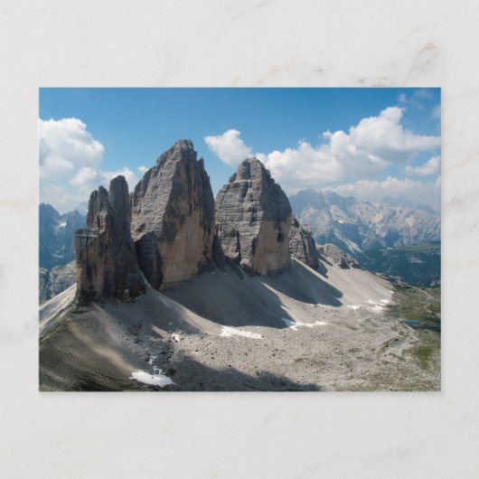Tre cime di Lavaredo Briefkaart (Voorkant)
