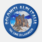 Tre Cime di Lavaredo. Dolomiti. Italia. Magneet (Voorkant)