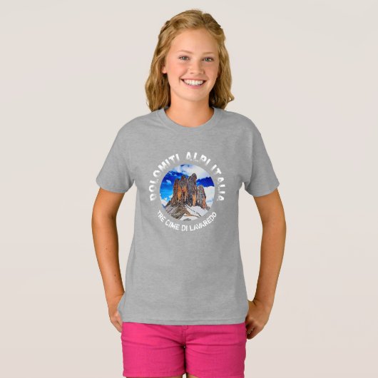 Tre Cime di Lavaredo. Dolomiti. Italia. T-shirt (Voorkant volledig)