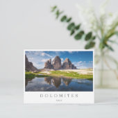 Tre Cime di Lavaredo/Drei Zinnen Dolomite mountain Briefkaart (Staand voorkant)