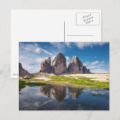 Tre Cime di Lavaredo/Drei Zinnen Dolomite mountain Briefkaart (Voorkant / Achterkant)