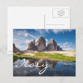 Tre Cime di Lavaredo/Drei Zinnen Dolomite mountain Briefkaart (Voorkant / Achterkant)