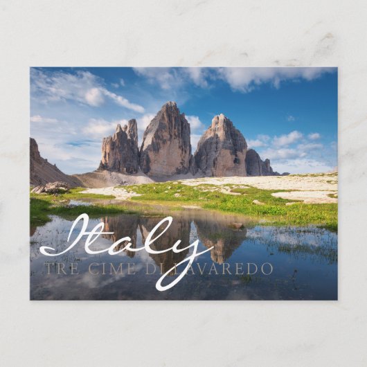 Tre Cime di Lavaredo/Drei Zinnen Dolomite mountain Briefkaart (Voorkant)