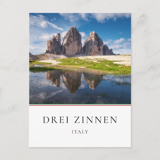 Tre Cime di Lavaredo/Drei Zinnen Dolomite mountain Briefkaart (Voorkant)