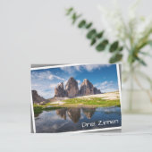 Tre Cime di Lavaredo/Drei Zinnen Dolomite mountain Briefkaart (Staand voorkant)