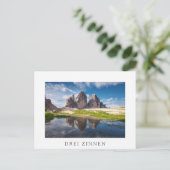 Tre Cime di Lavaredo/Drei Zinnen Dolomite mountain Briefkaart (Staand voorkant)