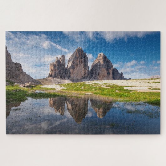 Tre Cime di Lavaredo/Drei Zinnen Dolomite mountain Legpuzzel (Horizontaal)