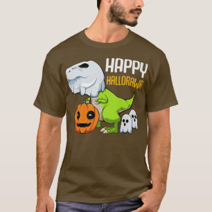 TRe Ghost Lazy Halloween Costume Dinosaur Pun Pomp T-shirt