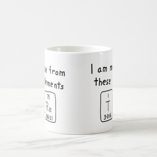 Tre periodieke lijstnaam mok (Center)