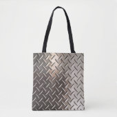 Tread Bord Metal Look All-Over Print Canvas tas (Voorkant)