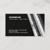 Tread Marks on Dark Canvas Visitekaartje (Achterkant)