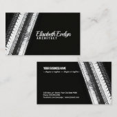Tread Marks on Dark Canvas Visitekaartje (Voorkant / Achterkant)