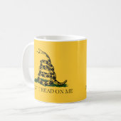 Tread niet op mij, Gadsden vlag theefeest Koffiemok (Voorkant links)