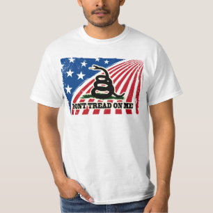Tread niet op mij patriottisch t-shirt