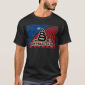 Tread niet op mij patriottisch t-shirt (Voorkant)