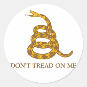 Tread niet op mij Snake Sticker