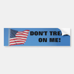 Tread On Me niet met Flag Classic Bumpersticker