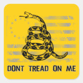 Tread on me sticker (Voorkant)