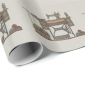 Treadle Sewing Machine & Kittens Cadeaupapier (Rol Hoek)