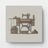 Treadle Sewing Machine & Kittens Fotoplaat (Voorkant)